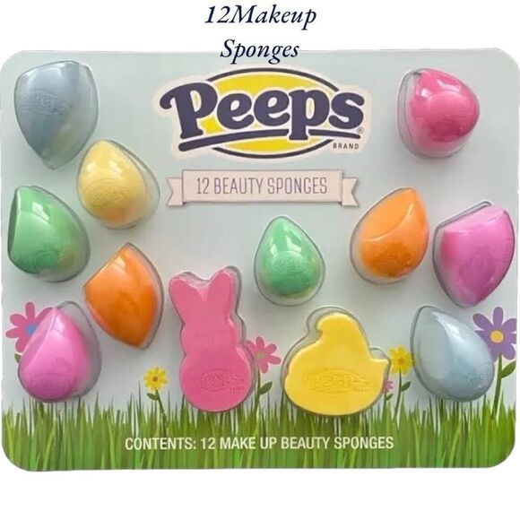 PEEPS 12 Makeup Beauty Sponges - Picture 1 of 5